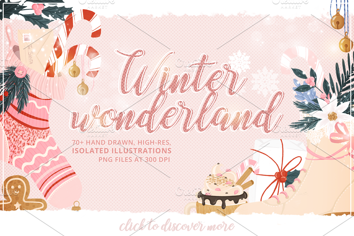 Winter Wonderland Illustration Pack, a Decorative Illustration by Moon Starer Studio (Photo 2 of 3)