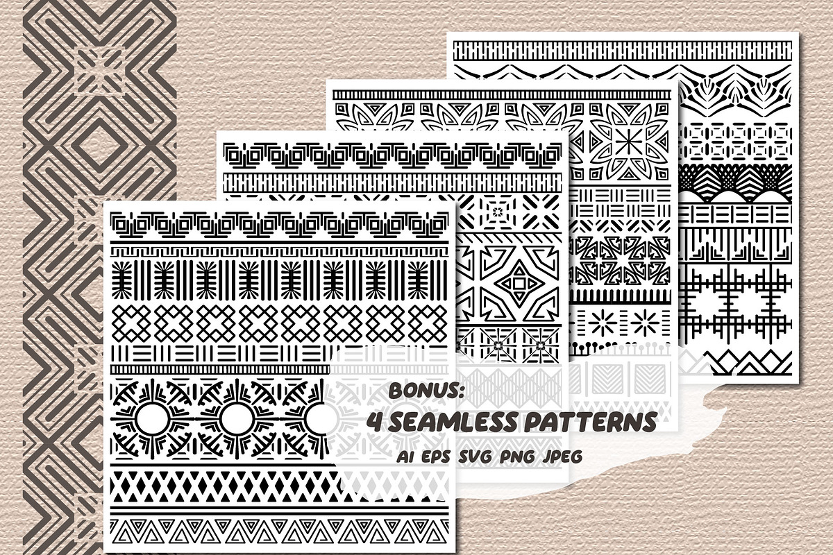 110 Ethnic Pattern Brushes, a Brush Add-On by Elinorka (Photo 8 of 10)