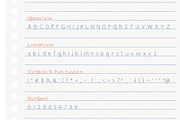 My Left Hand, a Handwritten Font by Jelena Sardi (Thumbnail 2 of 4)