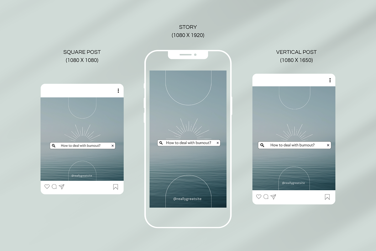 Mental Health Instagram Templates, a Social Media Template by Ollyta May (Photo 4 of 10)
