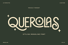 Querolas - Stylish Monoline Font