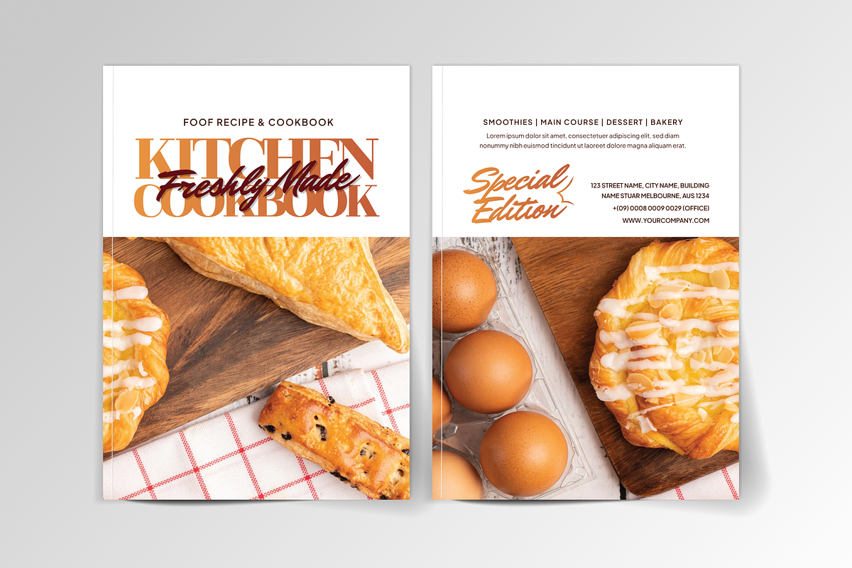 Recipes Cook Book Template, a Magazine Template by MMPixelCraft (Photo 3 of 4)
