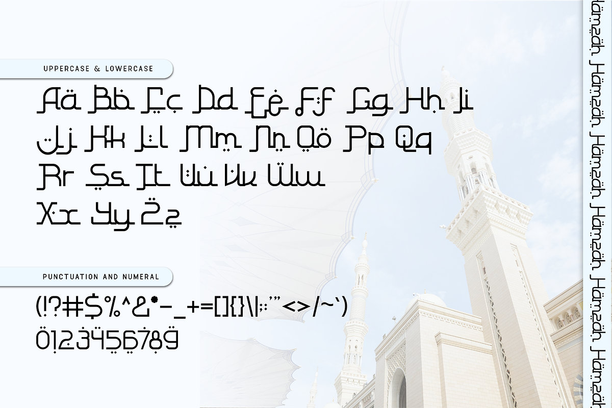 Hamzah - Sleek Modern Arabic Font, a Handwritten Font by overlaytemplates (Photo 4 of 5)