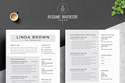 Minimalist Resume Design Bundle, a Resume Template by ResumeInventor (Thumbnail 2 of 6)