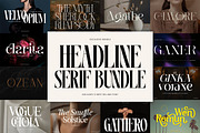 Headline Serif Font Bundle, a Serif Font by Mahesans Co (Thumbnail 1 of 25)