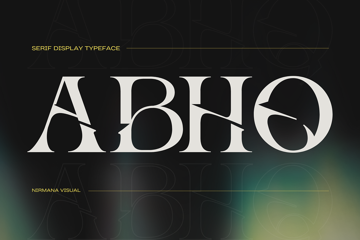 Modern Logo Font - Abho Luxury, a Serif Font by Nirmana Visual (Photo 1 of 8)