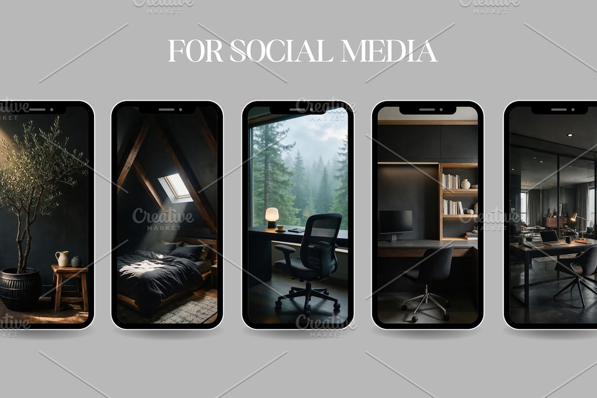 Black Interior Stock Photos, an Architecture Photo by Selenique Studio (Photo 4 of 14)
