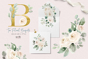 White Flowers with Greenery, an Illustration by Kim Thoa Designs (Thumbnail 2 of 9)