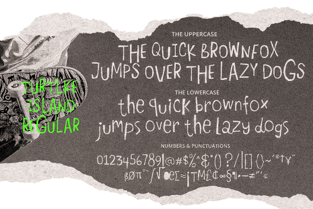 Turtle Island - Hand Drawn Font!, a Handwritten Font by Scratch Design (Photo 8 of 10)