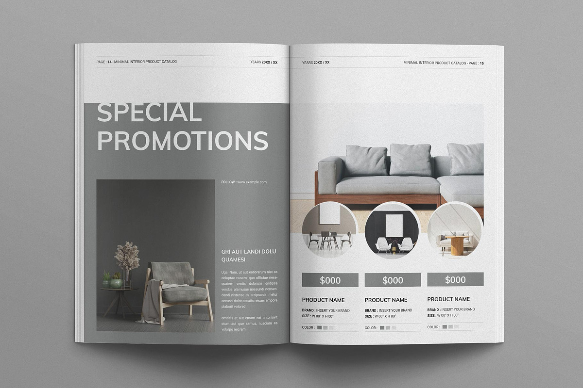 Product Catalog Layout Template, a Magazine Template by E-Type (Photo 6 of 7)