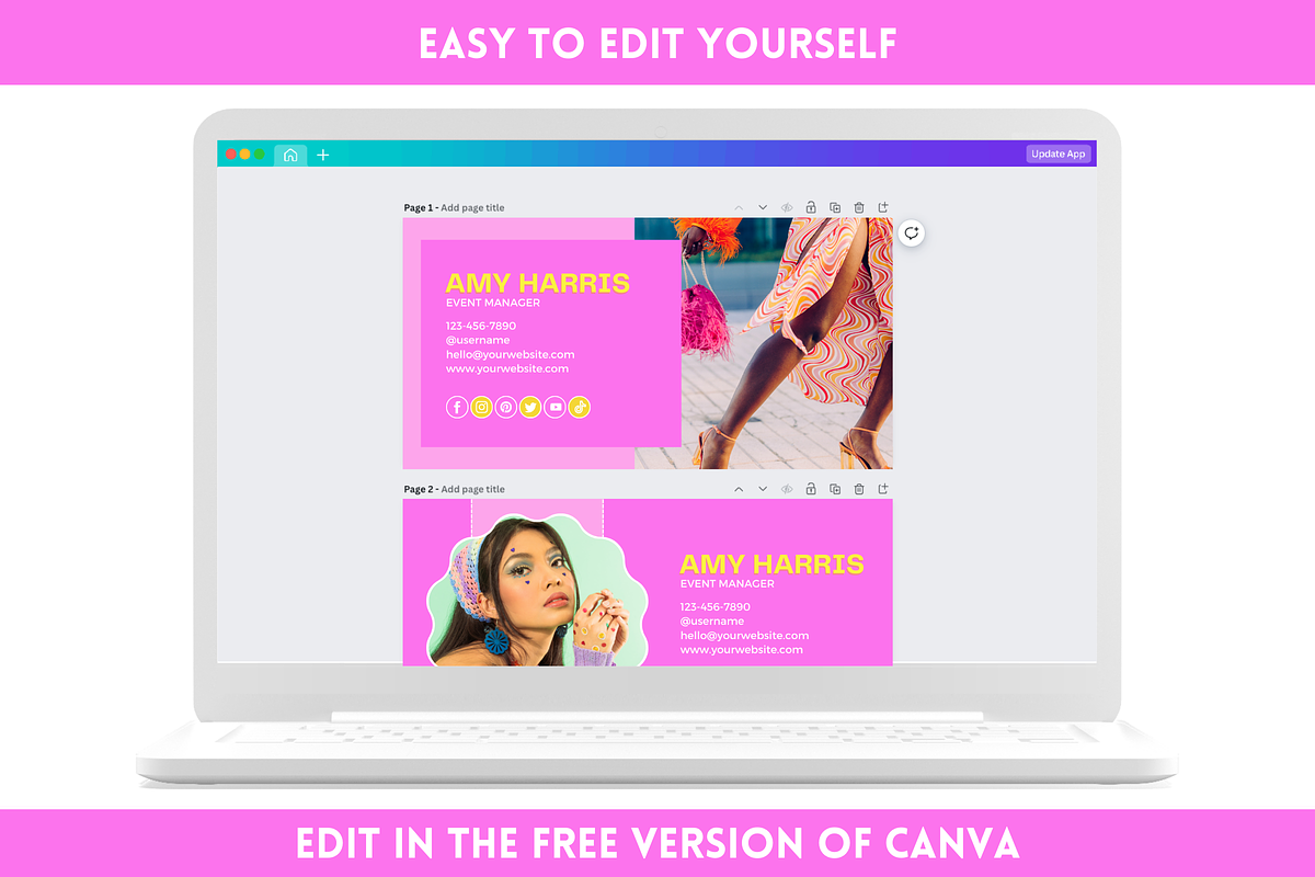 Canva Email Signature Bundle, an Email Template by SunshineStudioBoutique (Photo 8 of 9)