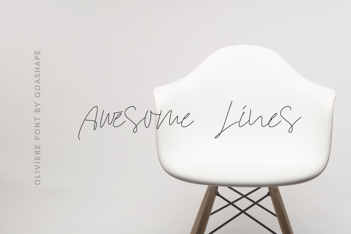 Oliviere Handwritten Font Script preview 4