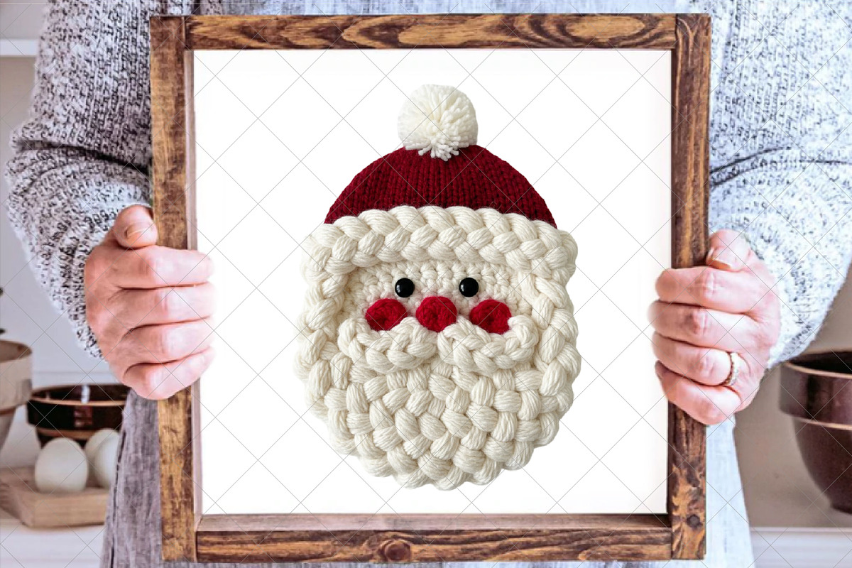 Crochet Faux Yarn Christmas Santa, an Illustration by SinaCreation (Photo 2 of 7)