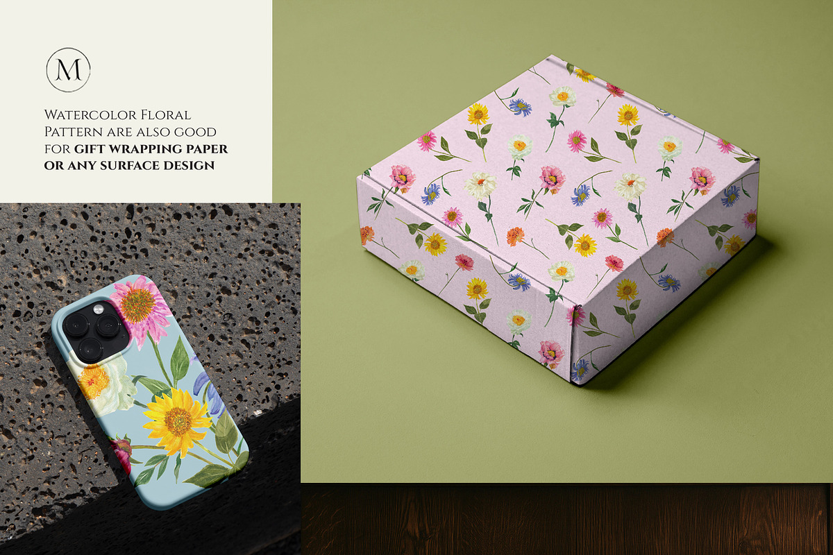 Watercolor Flower Garden, a Decorative Illustration by Manimanisa (Photo 12 of 13)
