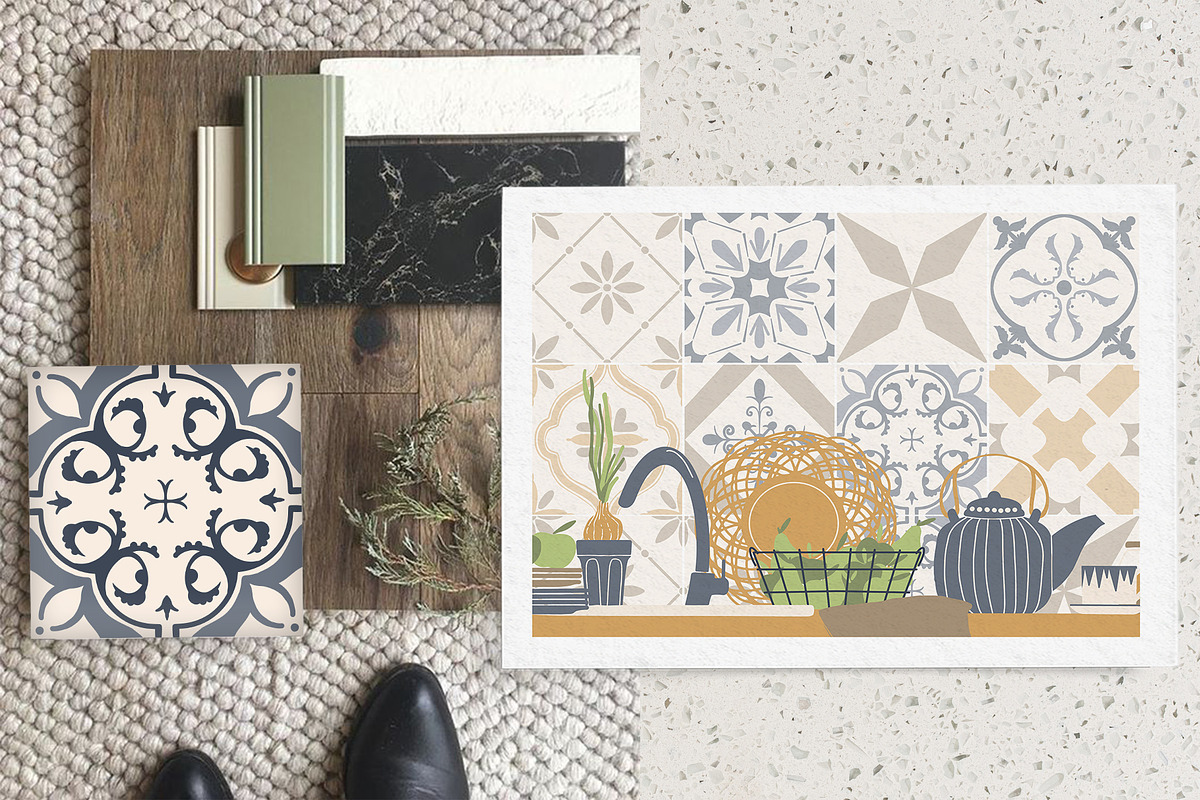 Abstract Kitchen vector clipart, a Decorative Illustration by ArtPavo (Photo 12 of 13)
