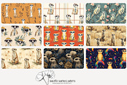 80 meerkat seamless pattern, a Pattern Graphic by Poppy Lane Studio (Thumbnail 6 of 11)