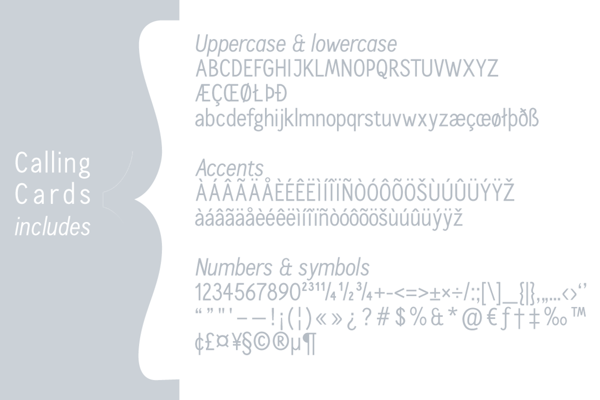 Calling Cards sans serif font, a Sans Serif Font by Ana's Fonts (Photo 3 of 7)
