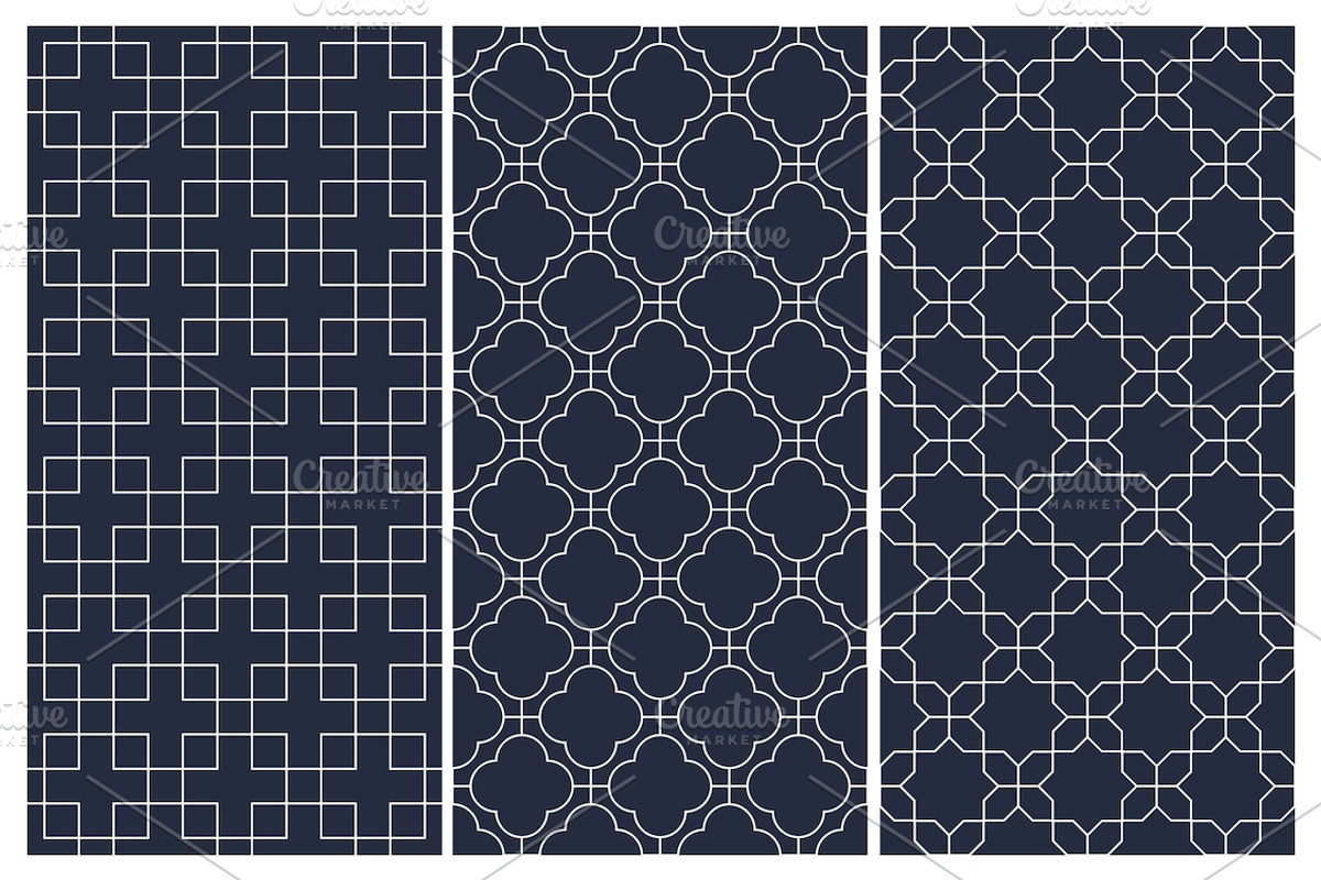 Blue ornament geometric patterns, a Pattern Graphic by ExpressShop (Photo 9 of 9)