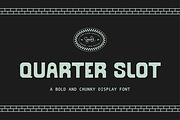 Quarter Slot Display Font, a Sans Serif Font by Pink Tiger Creative (Thumbnail 1 of 9)
