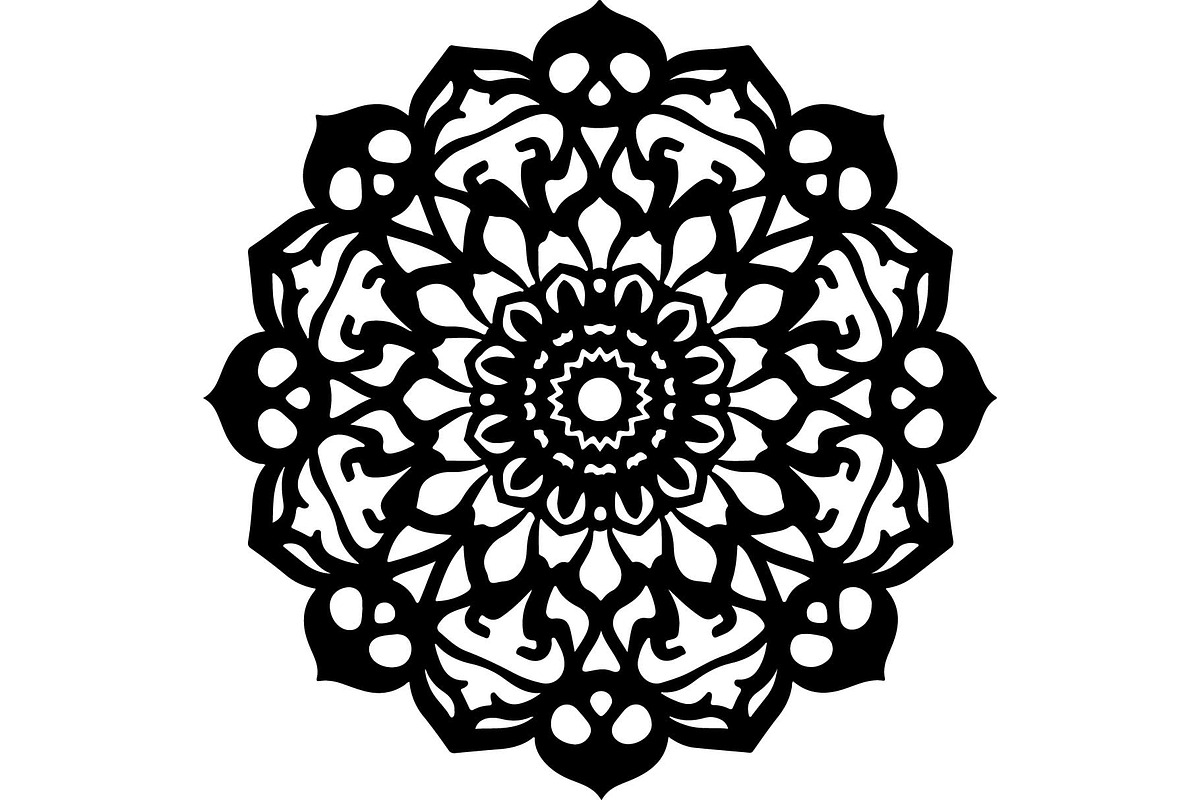 Black Ornate Mandala Designs, an Object Graphic by Designer_Momina (Photo 7 of 10)