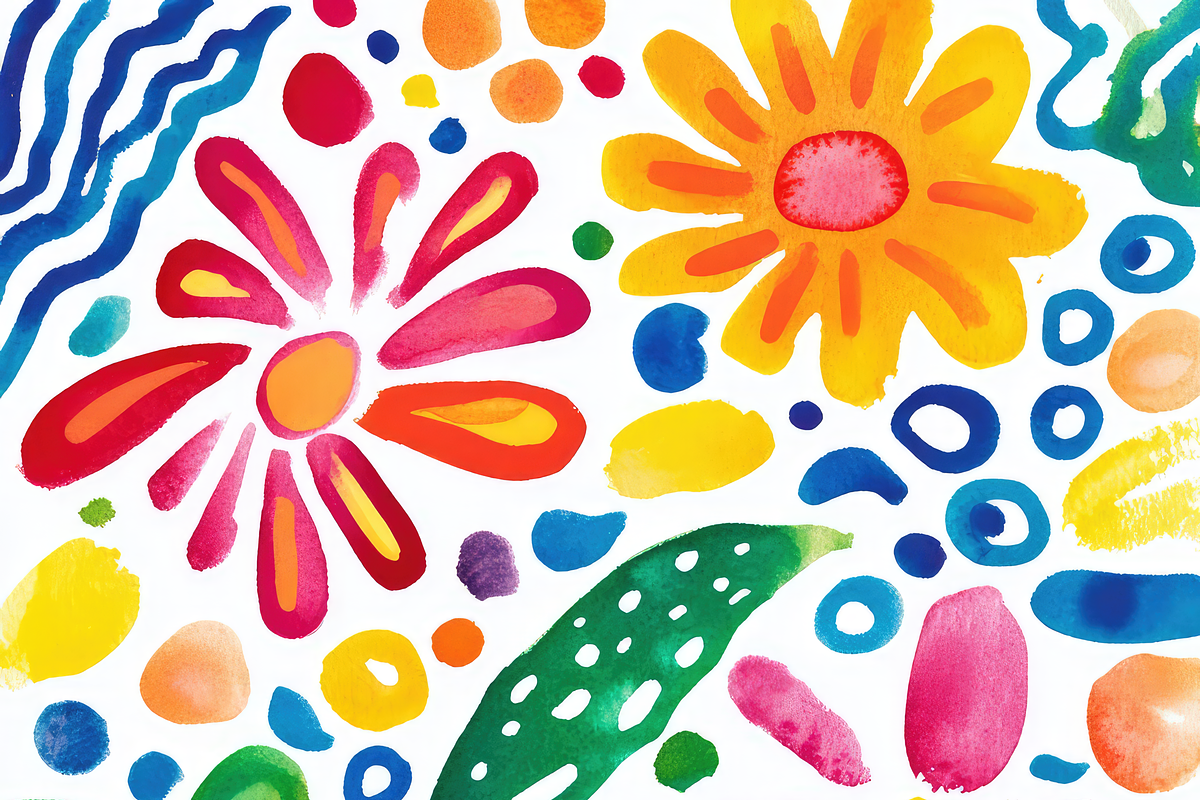 Watercolor Paint Stains Chiyogami, a Pattern Graphic by Printable Treasure (Photo 3 of 3)