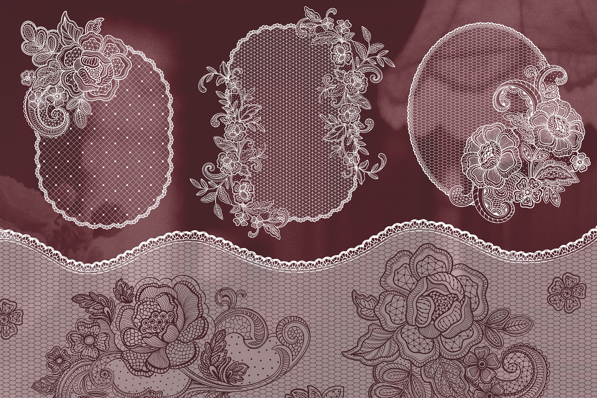 Vintage Lace. Vector collection, a Pattern Graphic by Molly art (Photo 11 of 12)