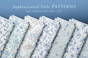 Floral Toile Print Design Patterns, a Pattern Graphic by Olya Creative (Thumbnail 3 of 29)
