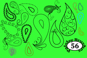 Paisley Brushes, an Illustration by MDD Designs (Thumbnail 2 of 2)