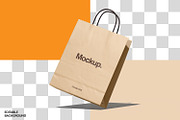 Kraft Paper Shopping Bag Mockup, a Packaging Mockup by Ram Studio LLC (Thumbnail 13 of 16)