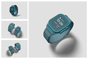 Smartwatch Mockup, a Wearable Device Mockup by Hazzpro_Std