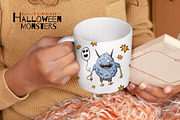 Halloween monsters clipart, a Graphic by ArtSpotVeronika (Thumbnail 5 of 10)