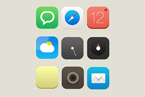 Mobile Icon Set 1
