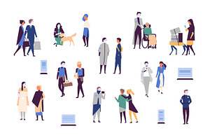 Robots and people set, a Technology Illustration by Good Studio