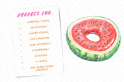 Pool Float Watercolor Clipart, an Illustration by Watercolor design (Thumbnail 12 of 12)