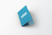 Vertical Folded Business Card Mockup, an Advertising Mockup by DesignRushMarket (Thumbnail 6 of 6)