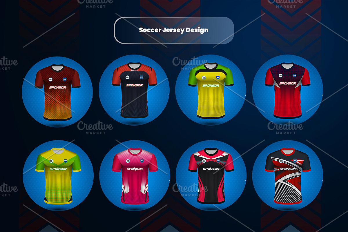 Sports Jersey Design Bundle, a Sport Illustration by samsulpassive (Photo 2 of 4)