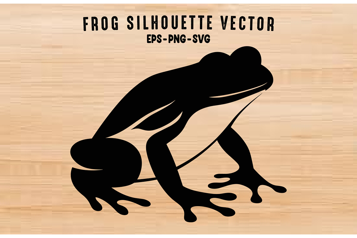 Frog Silhouette Vector art, an Animal Illustration by Gfx Expert Team (Photo 1 of 3)