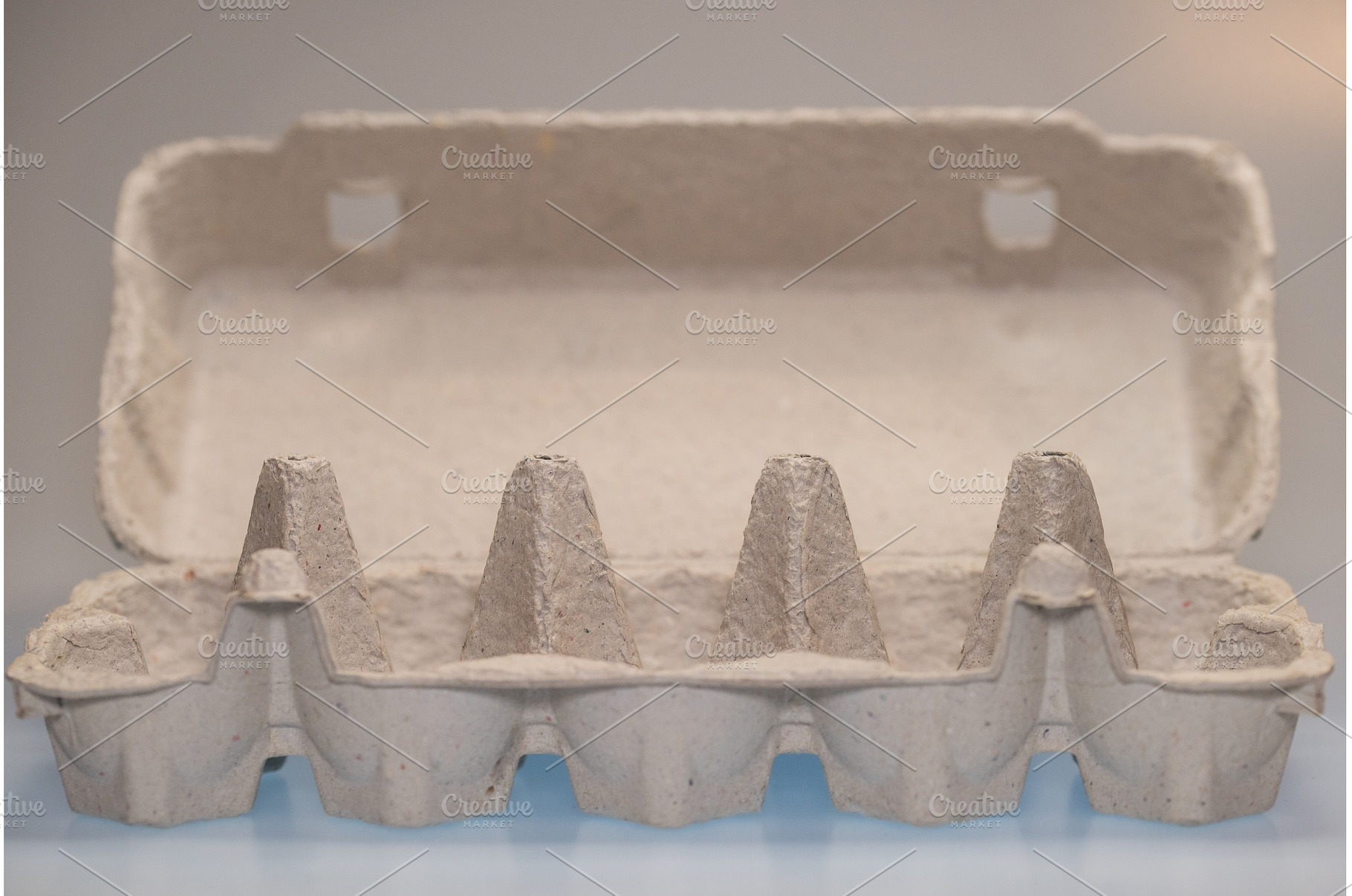 Empty paper carton box for eggs on, a Food & Drink Photo by COLORFUL