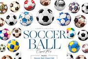 Soccer Ball Clipart, Football Ball, a Sport Illustration by BrushstrokeArtGB (Thumbnail 1 of 9)