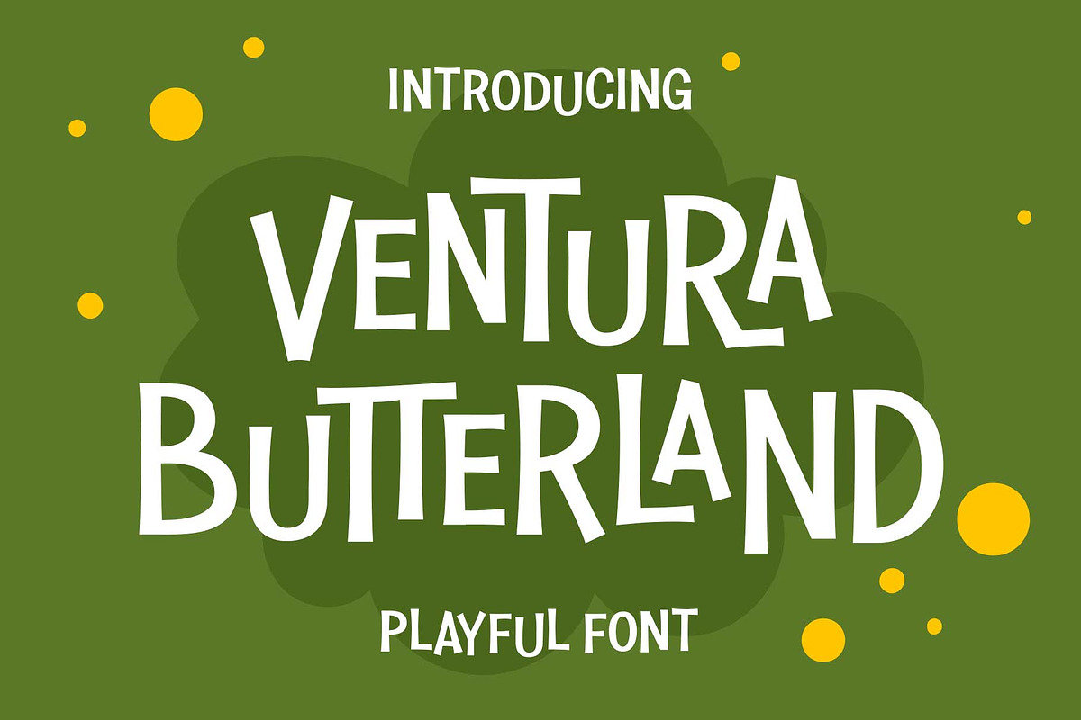 Joyful Font - Ventura Butterland, a Font by Novitype (Photo 1 of 14)