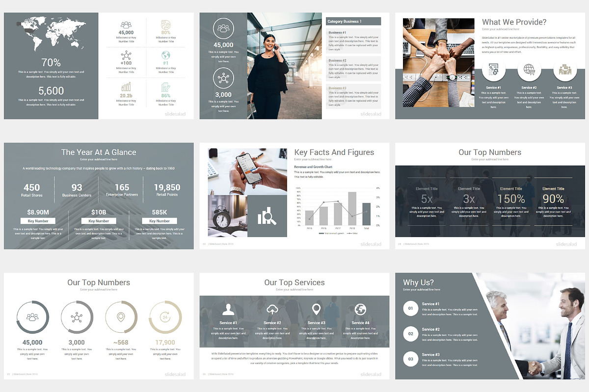 Modern Company Profile PowerPoint, a Presentation Template by SlideSalad (Photo 8 of 37)