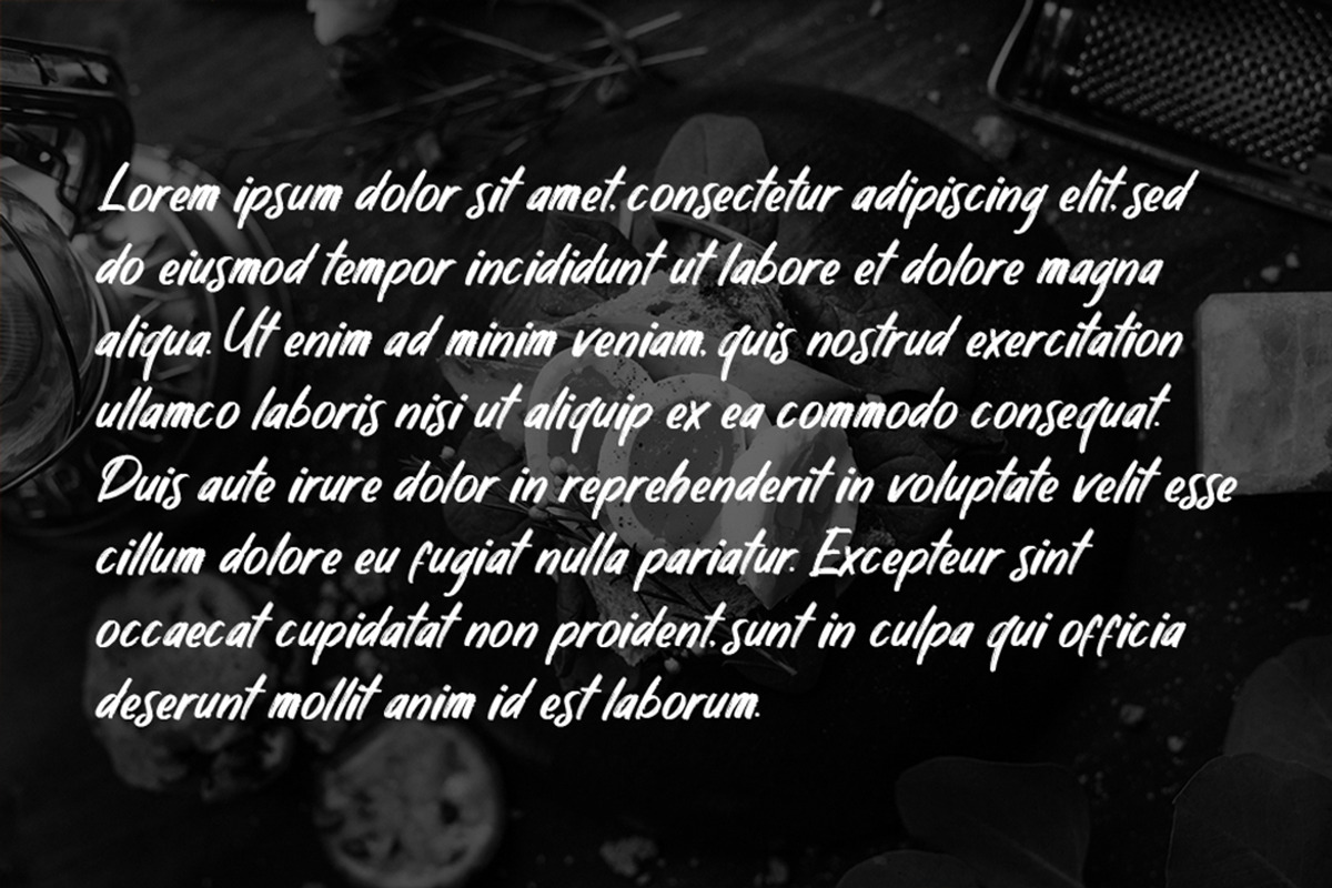 Quizine – Culinary Brush Fonts, a Script Font by Konstantine Studio (Photo 4 of 5)