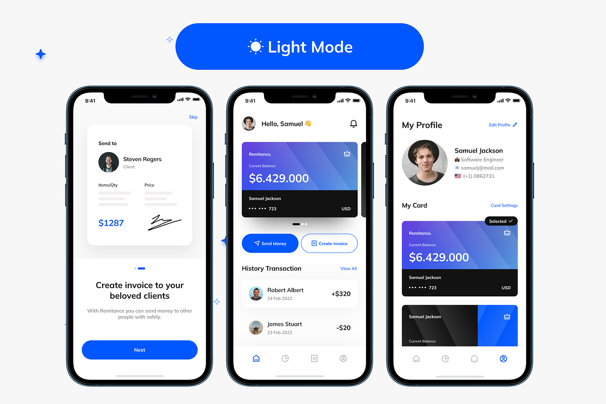 Remittance App UI Kit