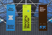 Hanging Banner Mockup, a Mockup by graphicook (Thumbnail 2 of 4)