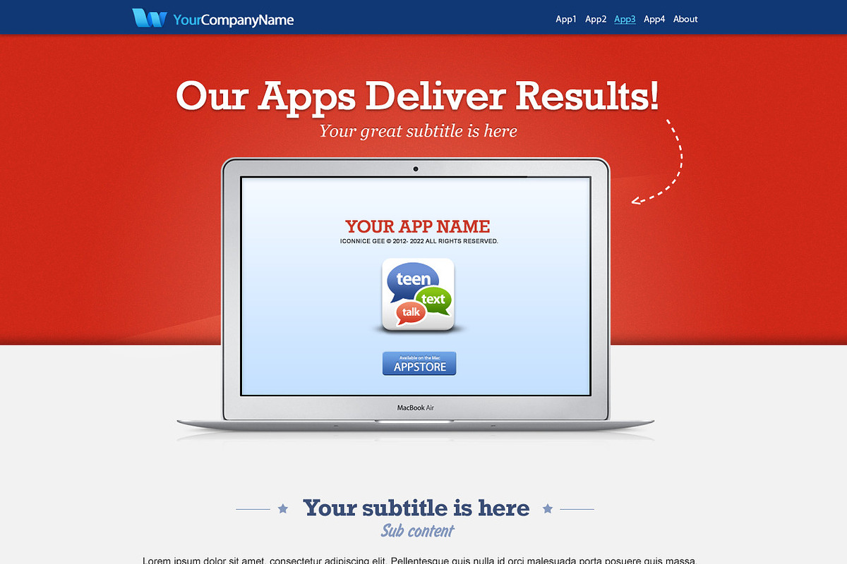 concise deliver results apps collect, an App Template by iconnice (Photo 3 of 5)