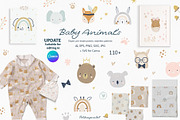 Face baby animals collection, an Animal Illustration by polikarpovaart (Thumbnail 1 of 11)