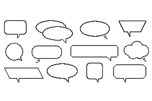 Pixel dialogue boxes. Retro video, an Illustration by YummyBuum