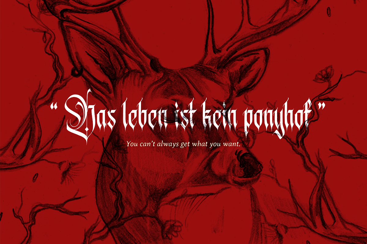 Aviorte Tattoo Font, a Blackletter Font by ilhamtaro (Photo 6 of 12)