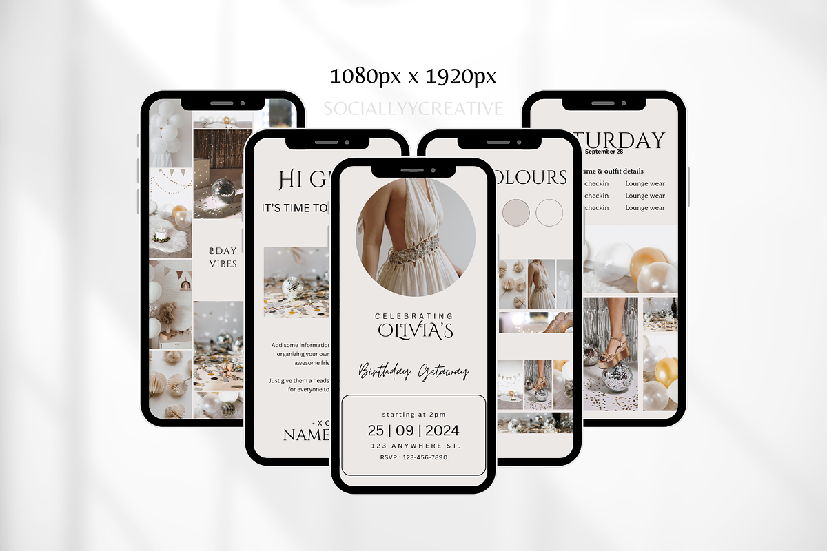 Birthday Itinerary Template, a Social Media Template by SociallyyCreative (Photo 7 of 10)