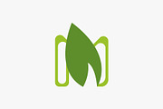 Letter M Leaf Logo, a Branding & Logo Template by Salman Shop (Thumbnail 1 of 4)